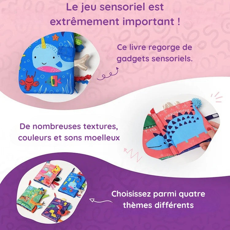 Livre souple Montessori pour bébés
