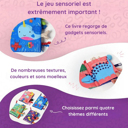 Livre souple Montessori pour bébés
