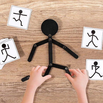 Figurine en Bois Articulée Montessori