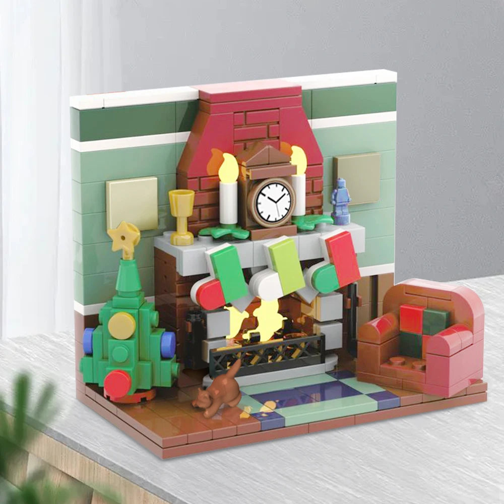 Jeux construction de Noël Montessori