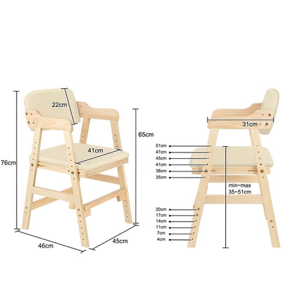 Chaise Haute Montessori en Bois