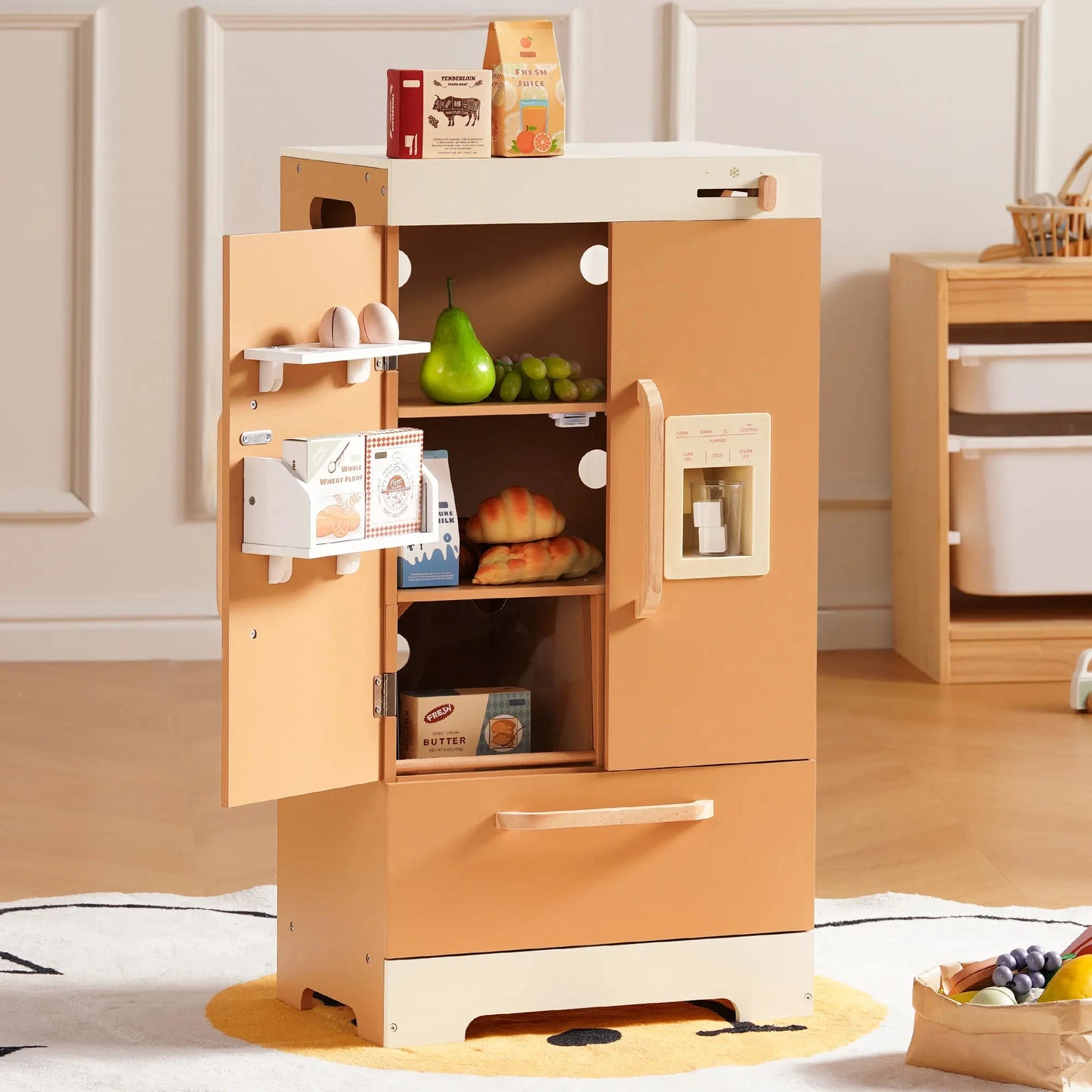 Meuble Montessori d’Imitation en Bois Multifonction pour Enfant