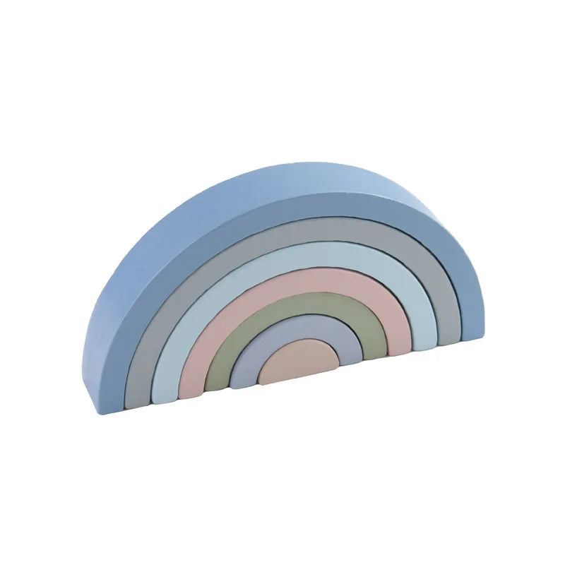 Puzzle Arc-en-Ciel en Bois Montessori