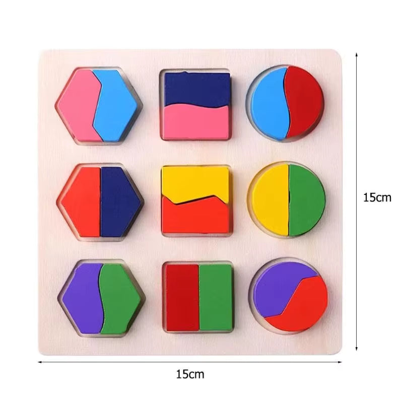 Tableau d'Association des Formes en Bois Montessori