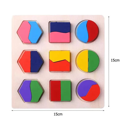 Tableau d'Association des Formes en Bois Montessori