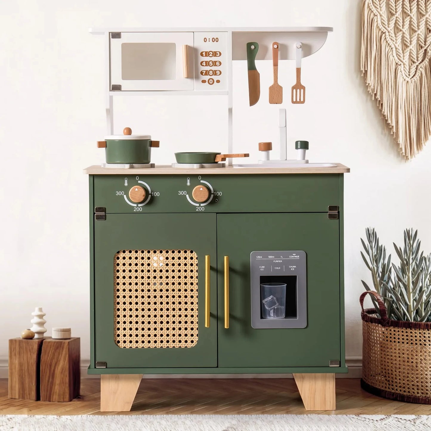 Meuble Montessori d’Imitation en Bois pour Cuisine et Maison