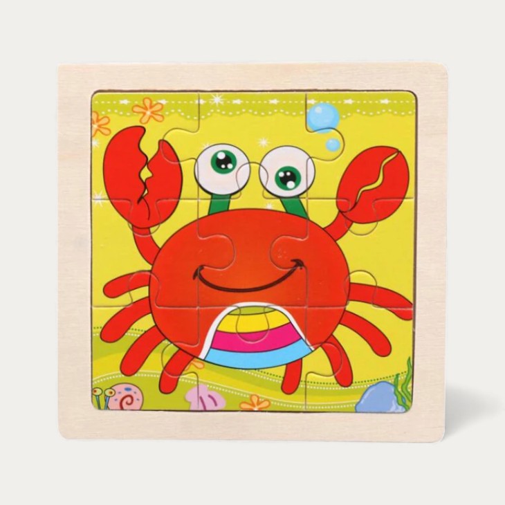 Puzzle Montessori Animaux en Bois