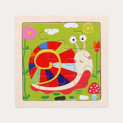Puzzle Montessori Animaux en Bois