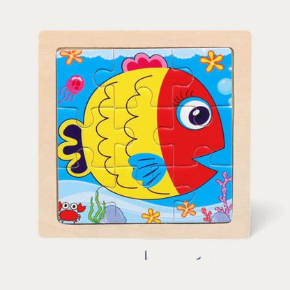 Puzzle Montessori Animaux en Bois