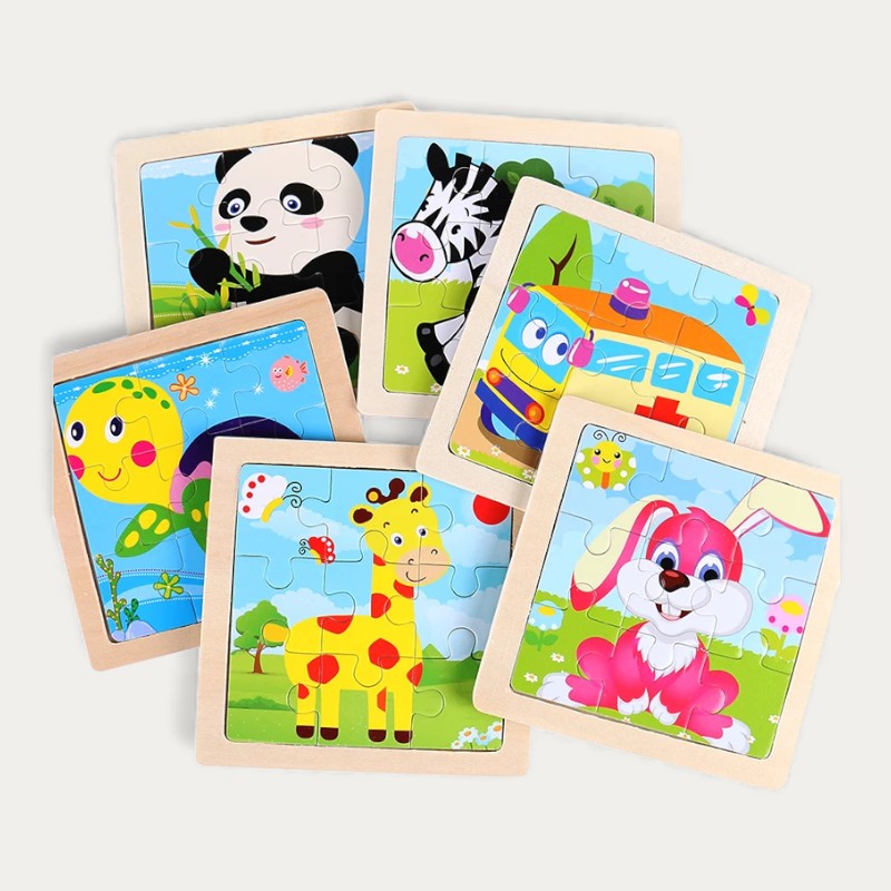 Puzzle Montessori Animaux en Bois