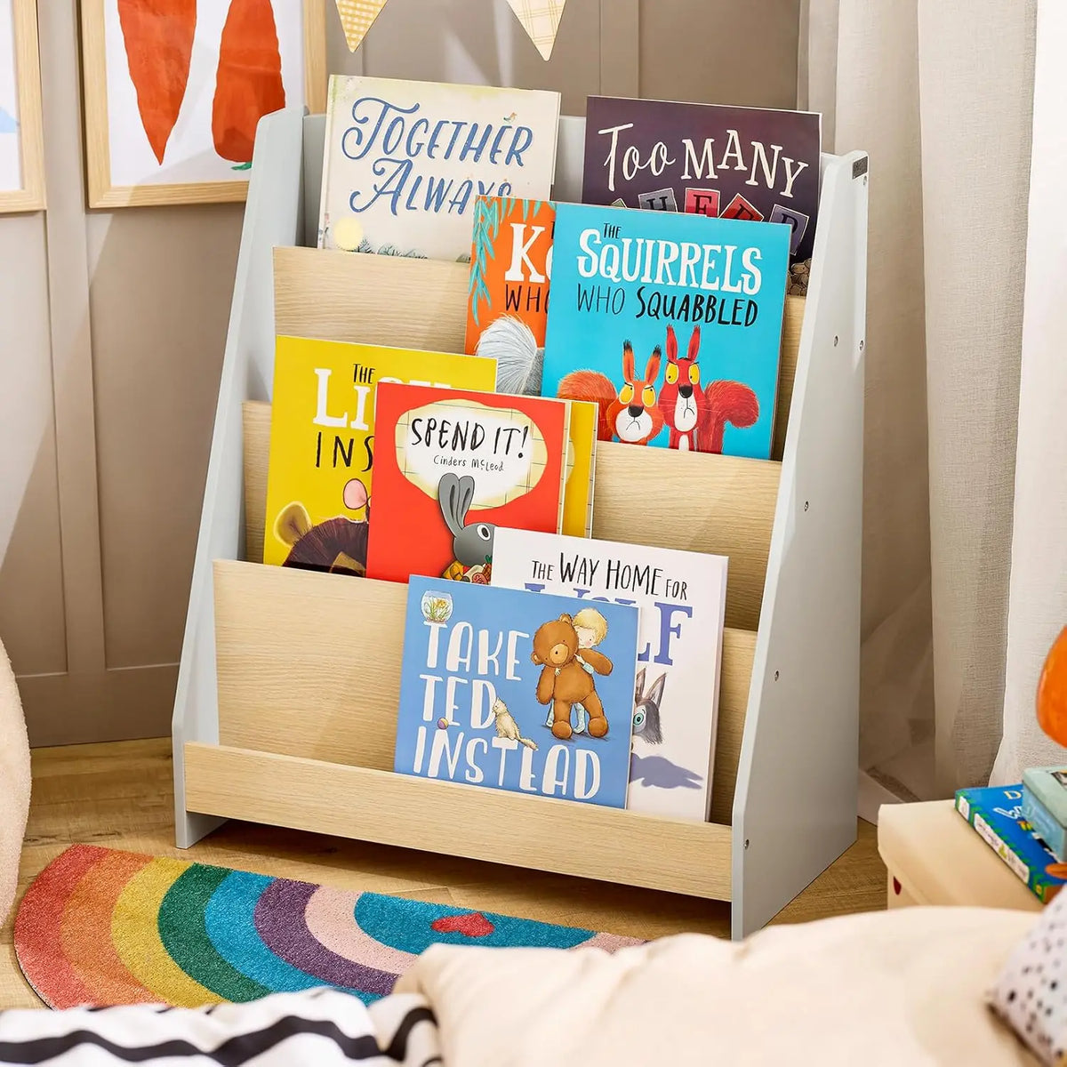 Bibliothèque Montessori à 4 Niveaux