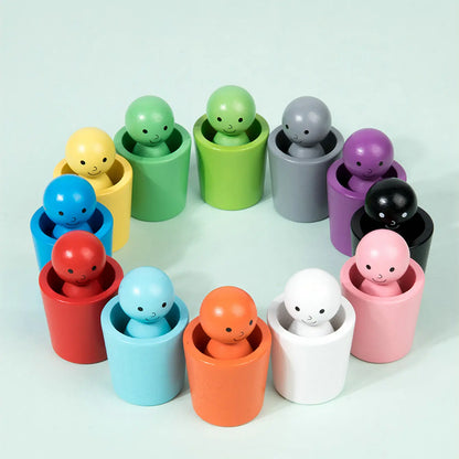 Jouet Poupées et Formes Colorées Montessori