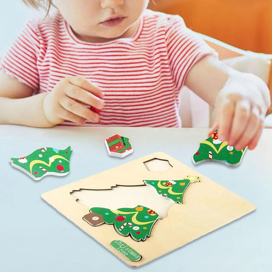 Puzzle de Noël Montessori (LOT DE 4)