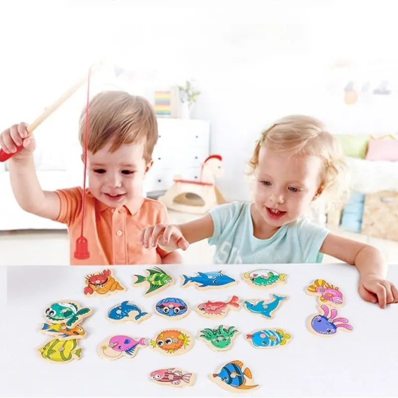 Jeu de Pêche en Bois Montessori