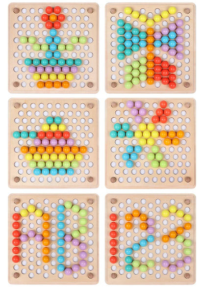 Tableau Montessori de Couleurs et Perles