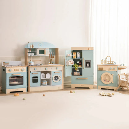 Meuble Montessori en Bois pour Cuisine, Buanderie et Rangement