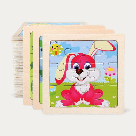Puzzle Montessori Animaux en Bois