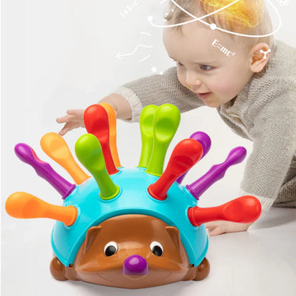 Jeu Hérisson Montessori pour le Développement de la Motricité Fine