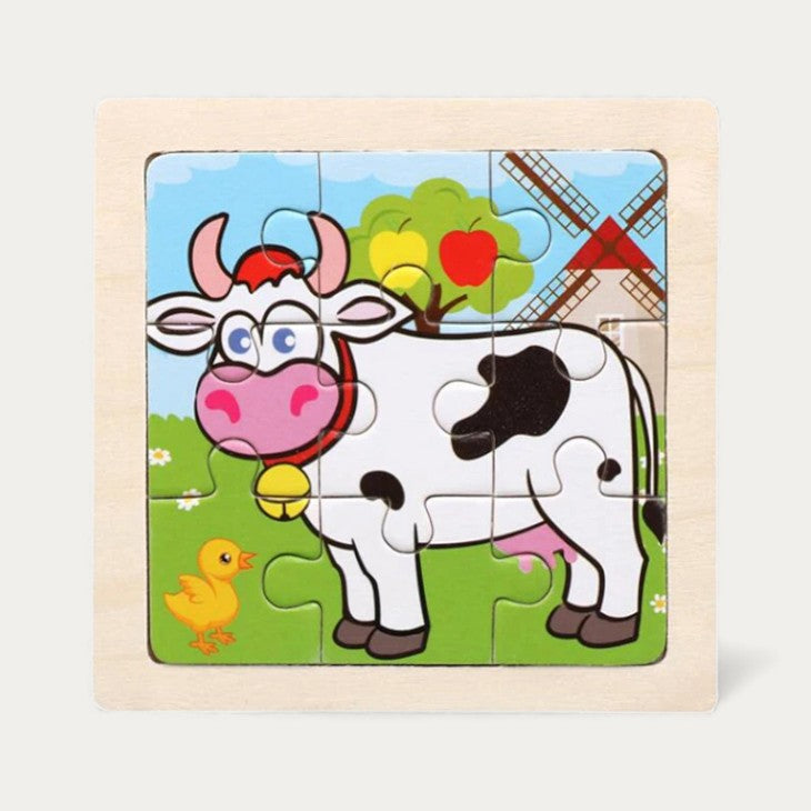 Puzzle Montessori Animaux en Bois