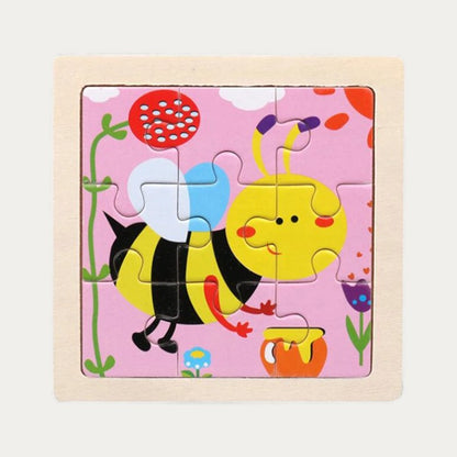 Puzzle Montessori Animaux en Bois