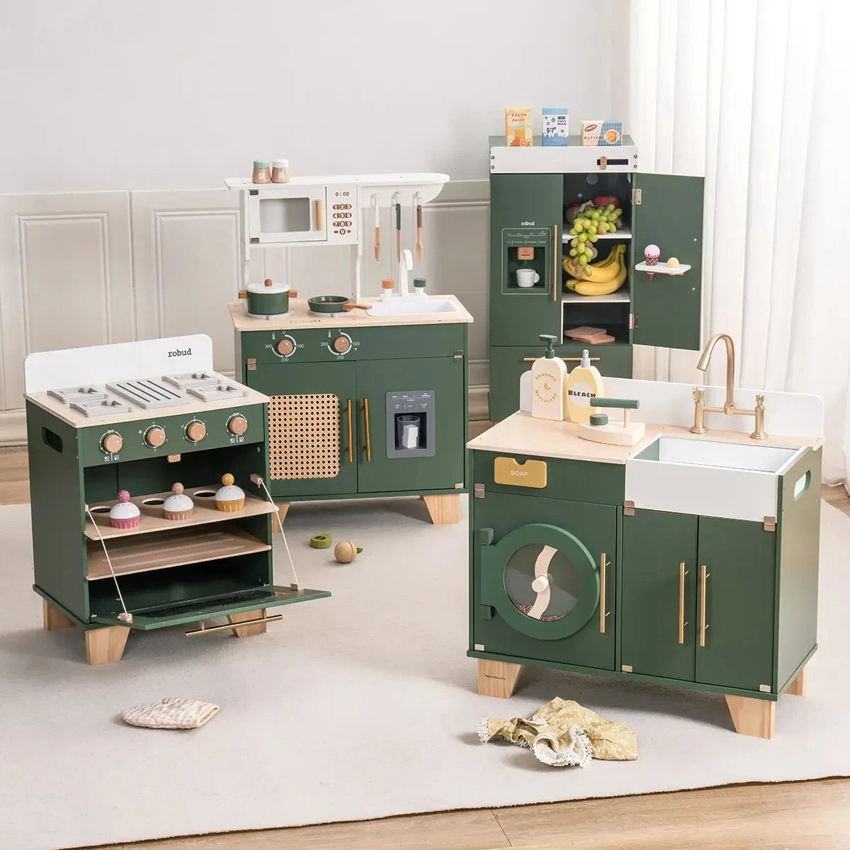 Meuble Montessori d’Imitation en Bois pour Cuisine et Maison