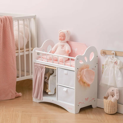 Lit Montessori pour Poupée avec Rangements et Penderie