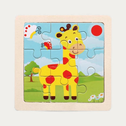 Puzzle Montessori Animaux en Bois