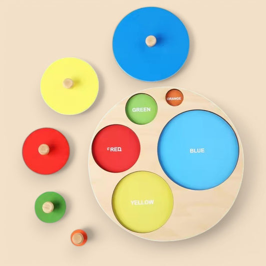 Puzzle Formes Géométriques et Couleurs Montessori