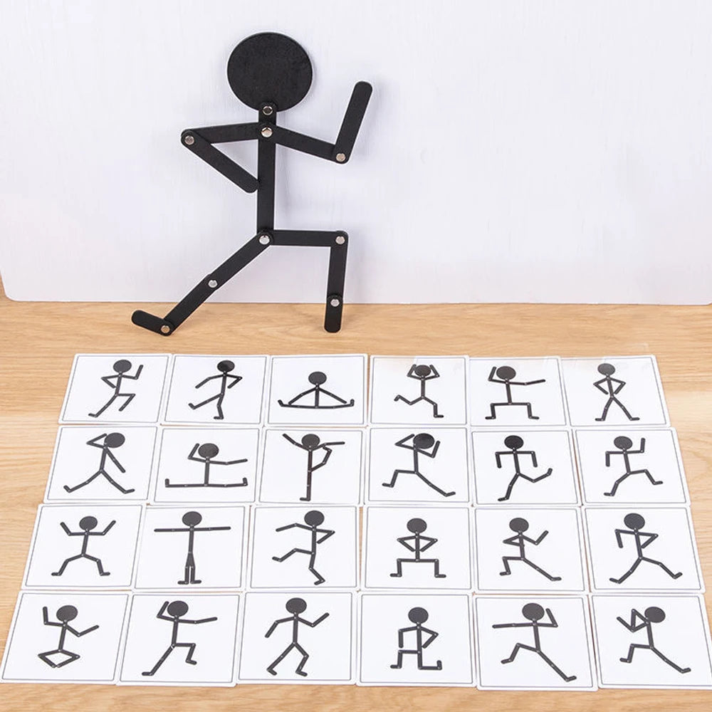 Figurine en Bois Articulée Montessori