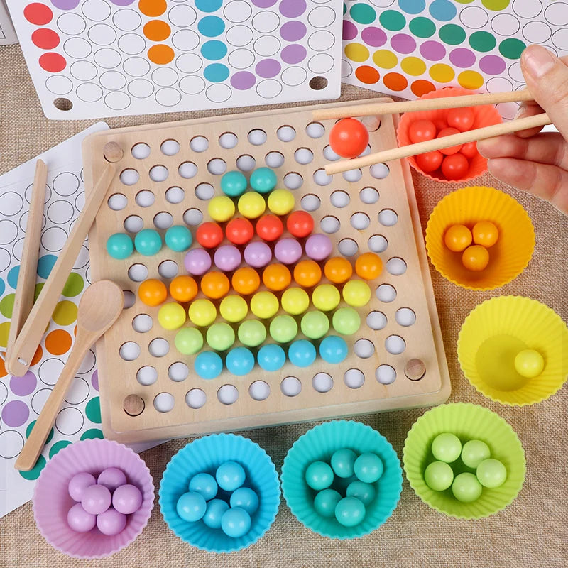 Tableau Montessori de Couleurs et Perles