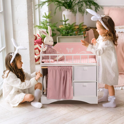 Lit Montessori pour Poupée avec Rangements et Penderie