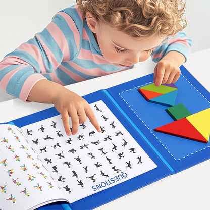 Livre magnétique Tangram Montessori