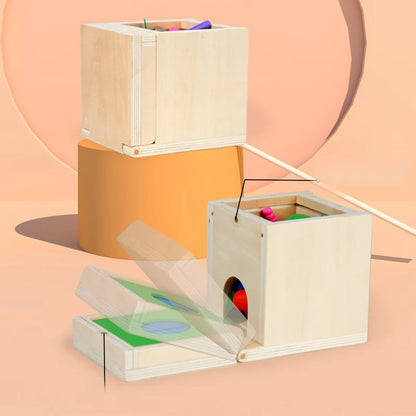 Boîte Montessori à Formes et Couleurs avec Balles