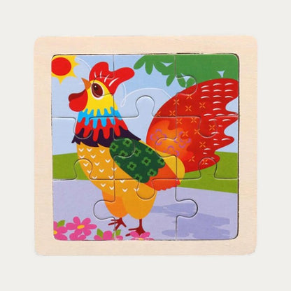 Puzzle Montessori Animaux en Bois