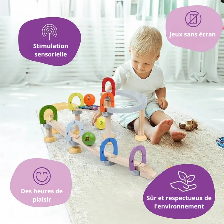 Circuit à billes musical Montessori