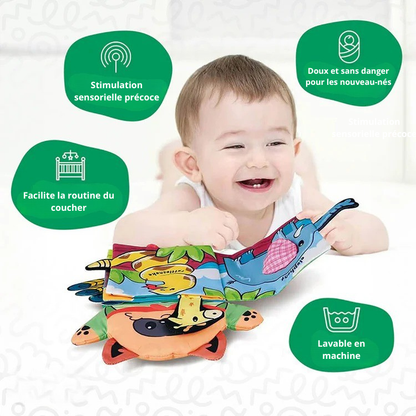 Livre en tissu pour bébé Montessori
