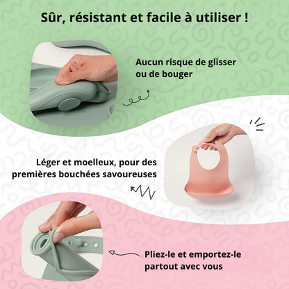 Ensemble de Vaisselle Montessori en Silicone pour bébé