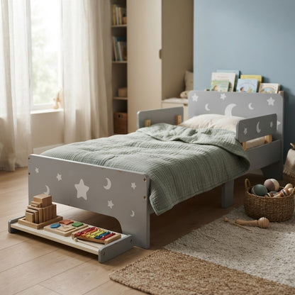 Lit Montessori Enfant Lune & Étoiles
