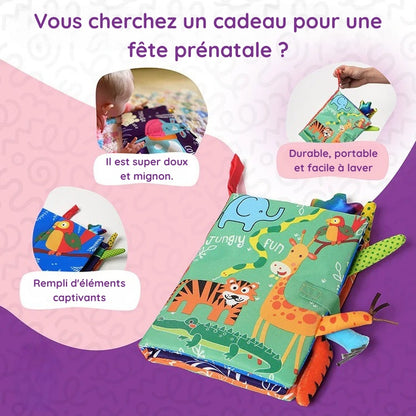 Livre souple Montessori pour bébés