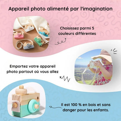 Appareil photo en bois Montessori