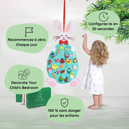 Lapin en feutre Montessori