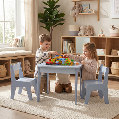 Table d’Activités Montessori 4-en-1 avec Chaises