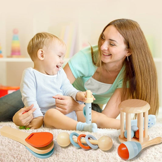 Set d'Instruments de Musique en Bois Montessori