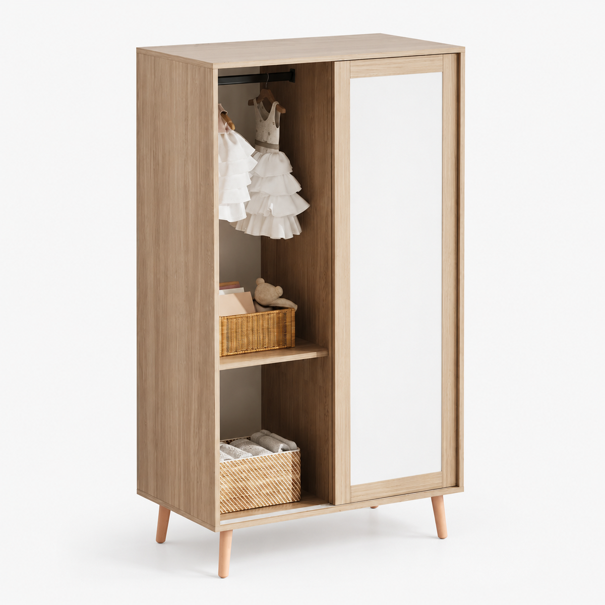 Armoire enfant avec portes coulissantes Tilda Kids