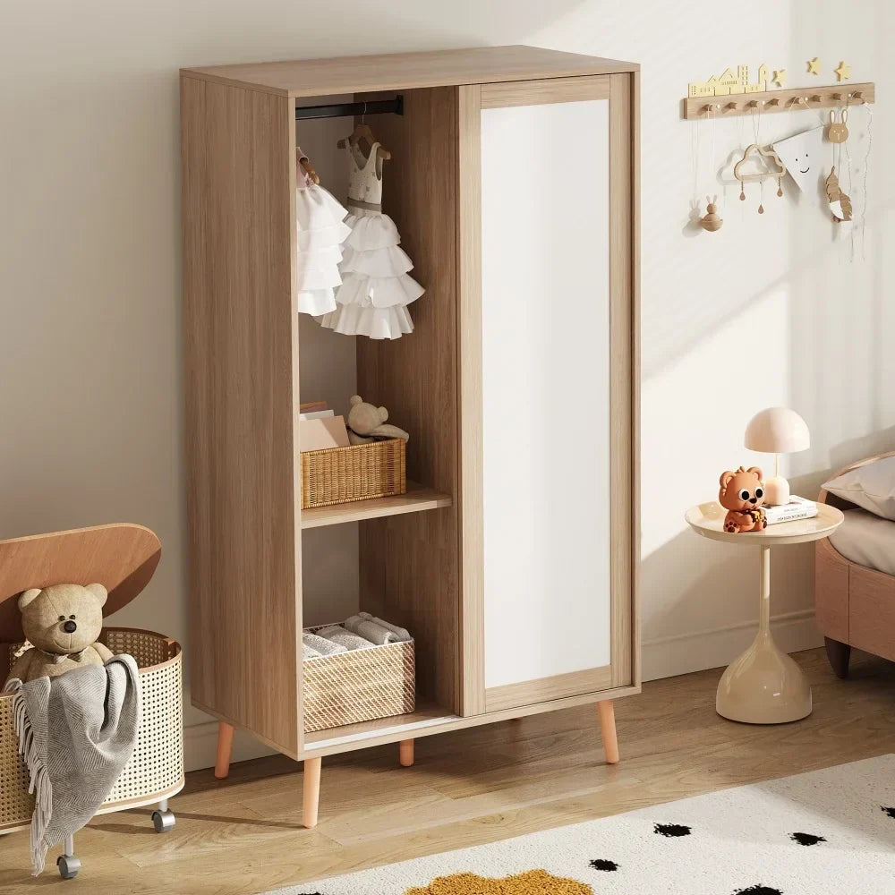 Armoire enfant avec portes coulissantes Tilda Kids