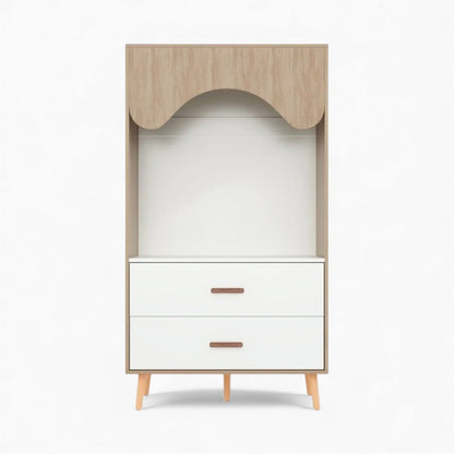 Armoire enfant bois blanc avec tiroirs de rangement Tilda Kids