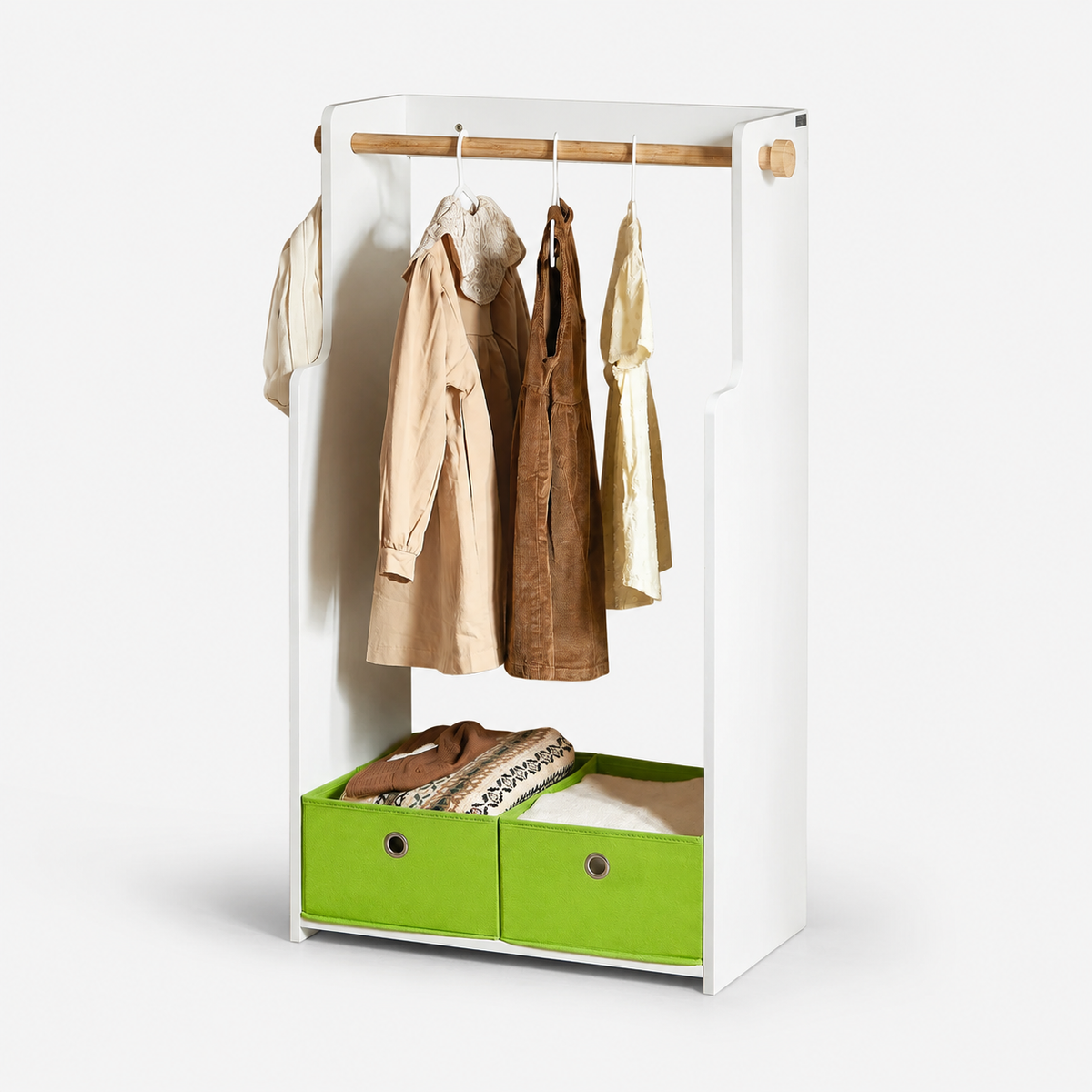Armoire enfant ouverte avec bacs blanc Tilda Kids