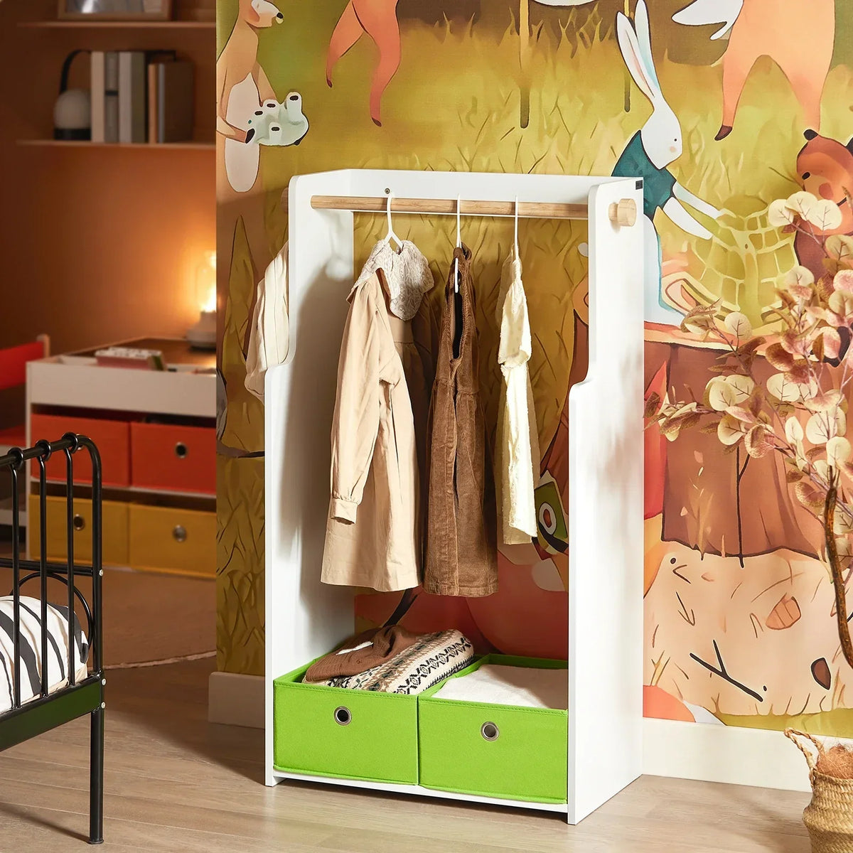 Armoire enfant ouverte avec bacs blanc Tilda Kids