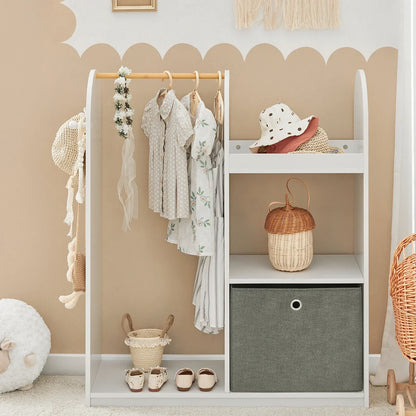 Armoire penderie ouverte enfant en bois Tilda Kids