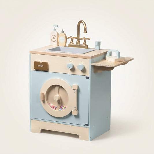 Meuble Montessori en Bois pour Cuisine, Buanderie et Rangement